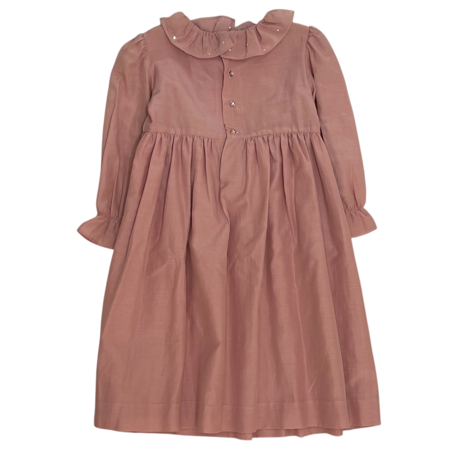 Robe Bonpoint Couture en soie rose 4 ans