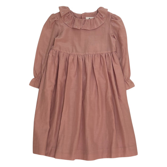 Robe Bonpoint Couture neuve soie rose et strass 4 ans 